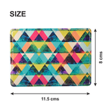 Multi Colour Triangle Currency/Card Holder
