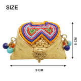 Metal Coin Purse With Beadwork