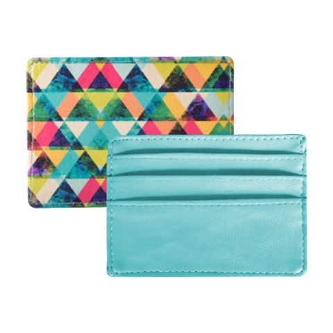 Multi Colour Triangle Currency/Card Holder