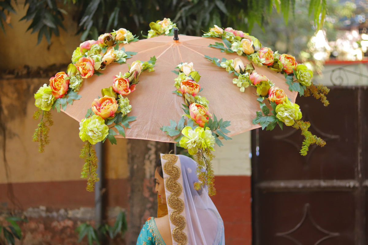 Decorative Bridal Entry Flower Spray Umbrella Kavya Creations