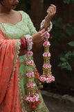Bridal Kaleera Made With Artificial Pink Roses