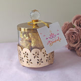 Crystal Knob Glass Jar