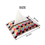 Multi Diamond Tissue Box Cover