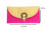 Heavy Jadau Broach Fabric Envelope