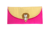 Heavy Jadau Broach Fabric Envelope