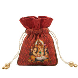 Ganesh Print Coin Pouch