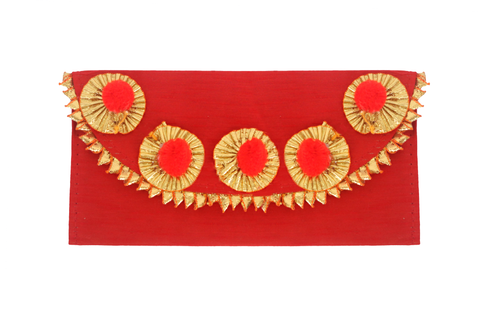 Gota & Pompom Fabric Envelope