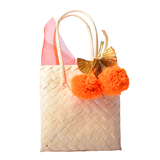 Pom Pom Tassel Cane Bags- Set of 2
