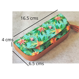 Lotus Tropical Pattern Printed Sunglass Case