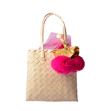 Pom Pom Tassel Cane Bags- Set of 2