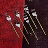 Gold & Silver Forks 6 Pcs Set