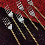 Gold & Silver Forks 6 Pcs Set