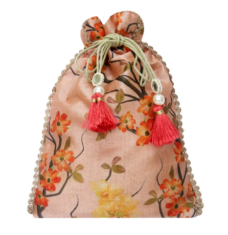 pouches, Potlis, pouches for goodies, pouch, pastel pouch decorative pouch printed pouch