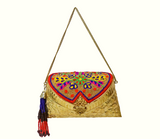 Metal Purse With Multicolour Bead Work