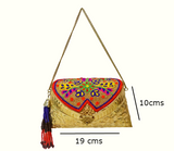 Metal Purse With Multicolour Bead Work