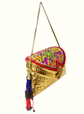 Metal Purse With Multicolour Bead Work
