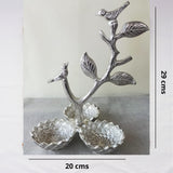 Three Bowl Bird Stand