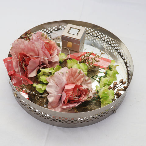 Decorative Mirror Tray Ring Platter