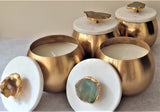 Agate & Marble Lid Scented Candle