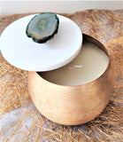 Agate & Marble Lid Scented Candle