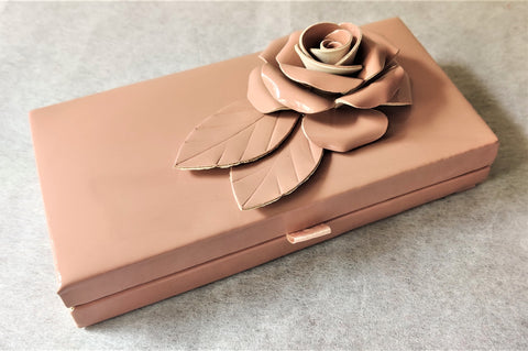 Leatherite Rose Cash Box