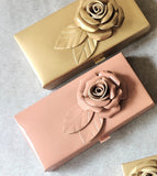 Leatherite Rose Cash Box