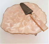 White Marble Effect Cake Stand & Spatula Set